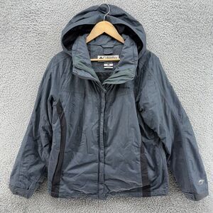 Columbia Jacket Womens XL‎ Urban Camo Hooded Interchange Omni-Tech Full Zip Ski